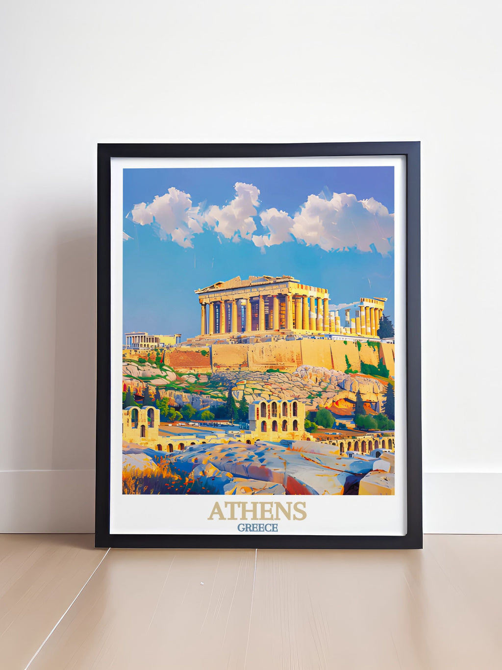 Athens Fine Art The Acropolis Classic Art Print Georgia Wall Art