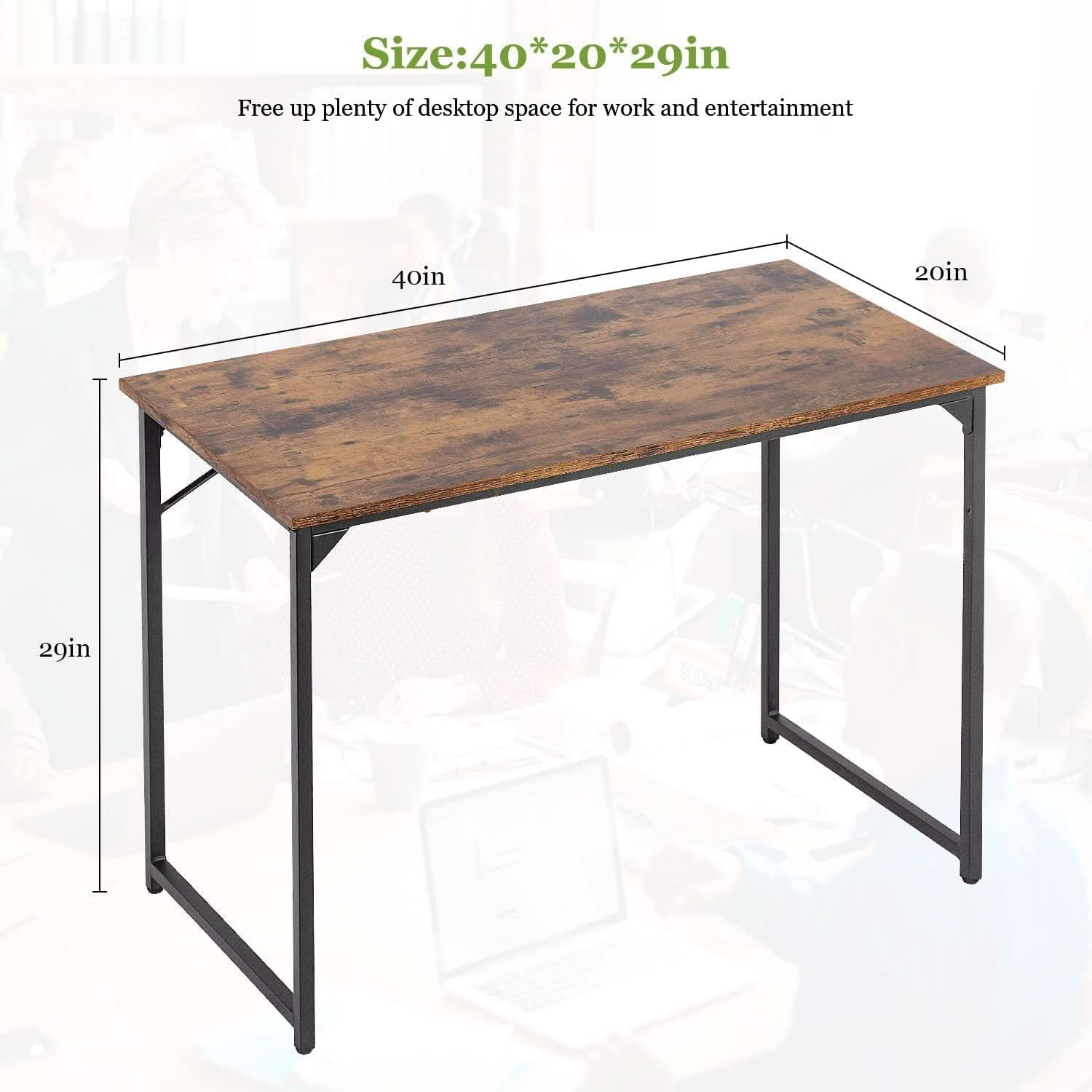 Industrial Laptop Desk 39.4 Inch Length 19.7 Inch Width-2
