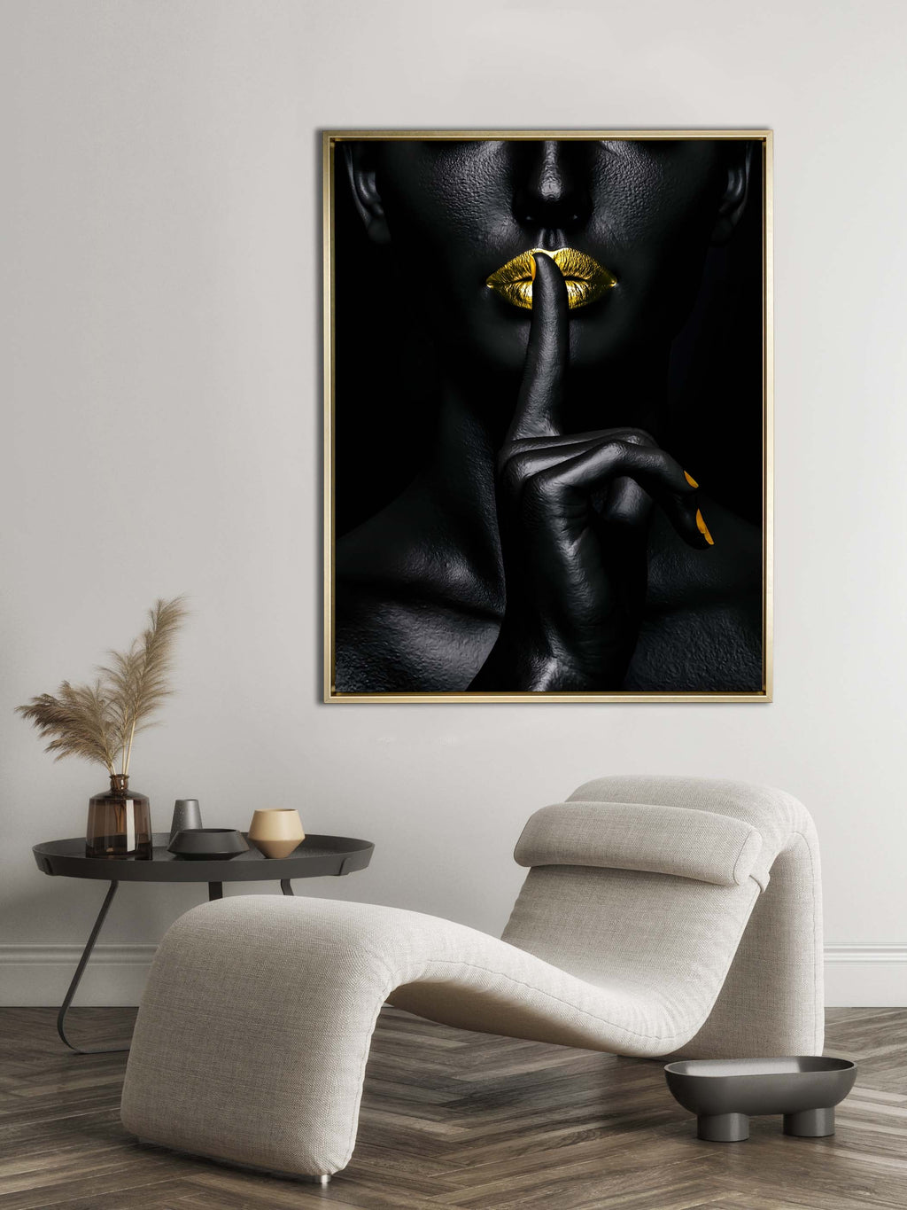 Noir Or-Abstract Gold and Black Wall art- Fine Art-Gold varnish-4