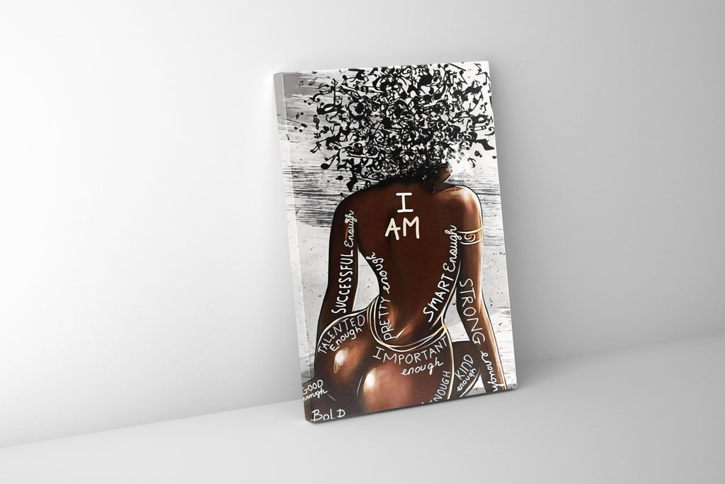 Wall Art-I AM-Canvas Printed-1