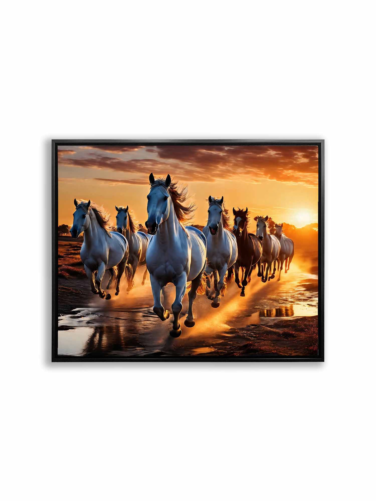 Lucky 7 Horses Fine Art Canvas-2