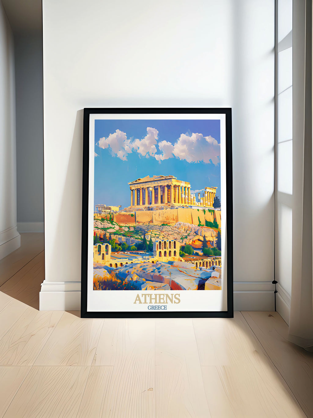 Athens Fine Art The Acropolis Classic Art Print Georgia Wall Art