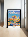 Athens Fine Art The Acropolis Classic Art Print Georgia Wall Art
