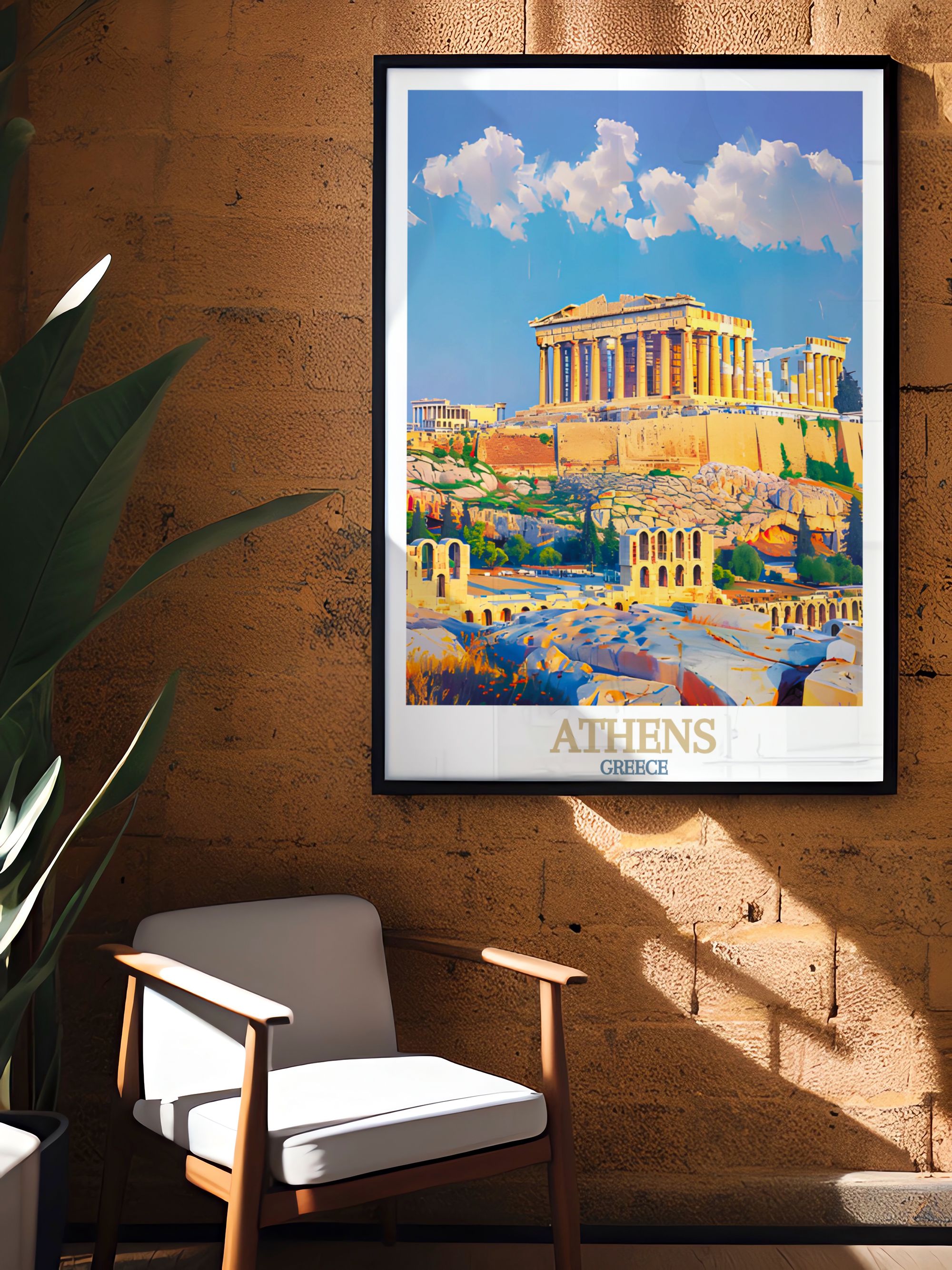Athens Fine Art The Acropolis Classic Art Print Georgia Wall Art