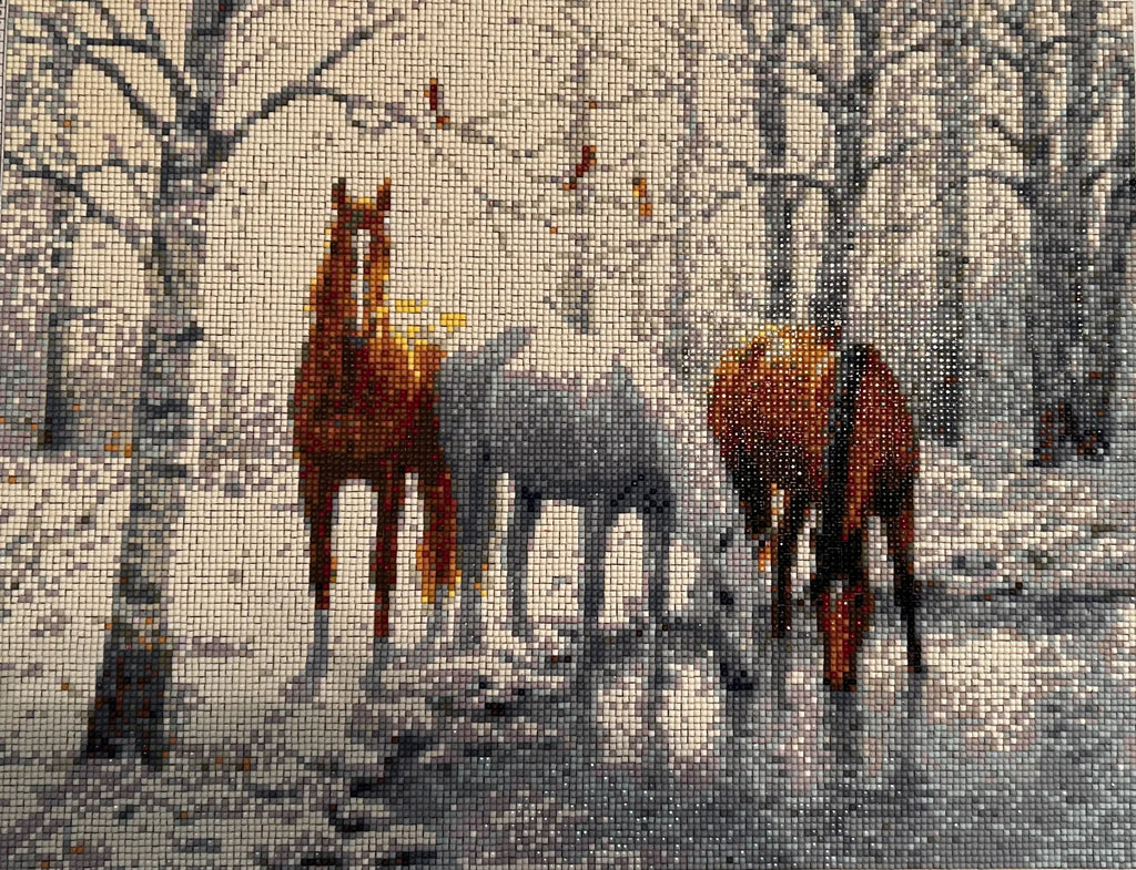 Winter Haven Horses Diamond Painting