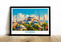 Vibrant Paintings and Art Prints of Istanbul Turkey - Housewarming Gifts - Hagia Sophia Painting