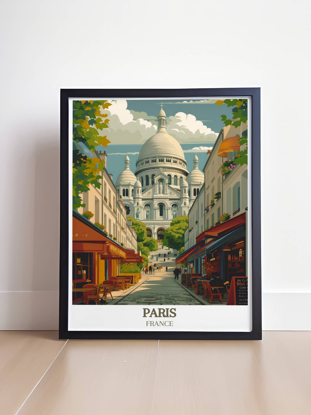 Parisian Framed Art Montmartre Art Collection France Gallery Wall Art