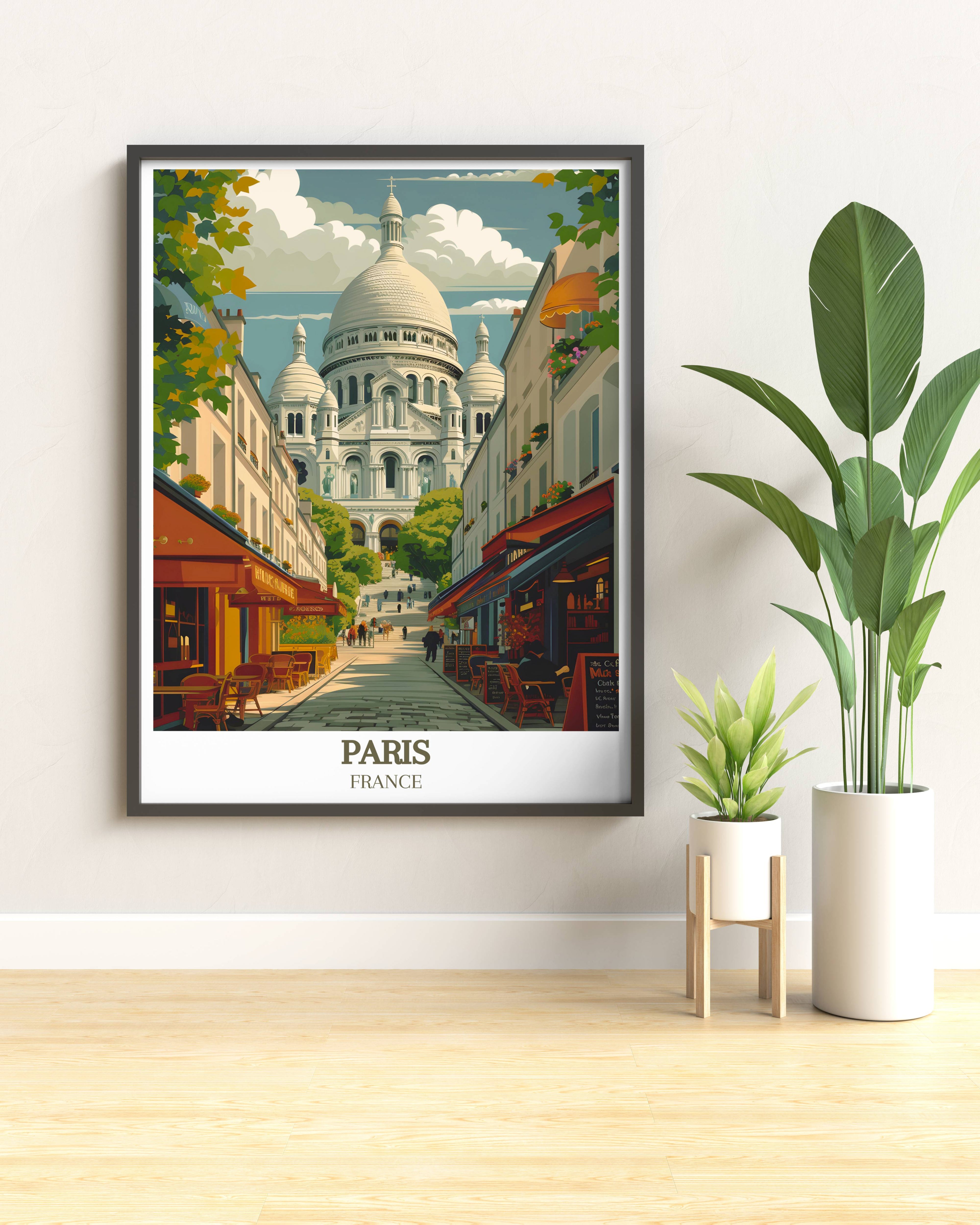 Parisian Framed Art Montmartre Art Collection France Gallery Wall Art