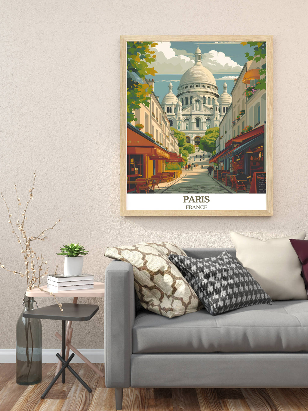 Parisian Framed Art Montmartre Art Collection France Gallery Wall Art