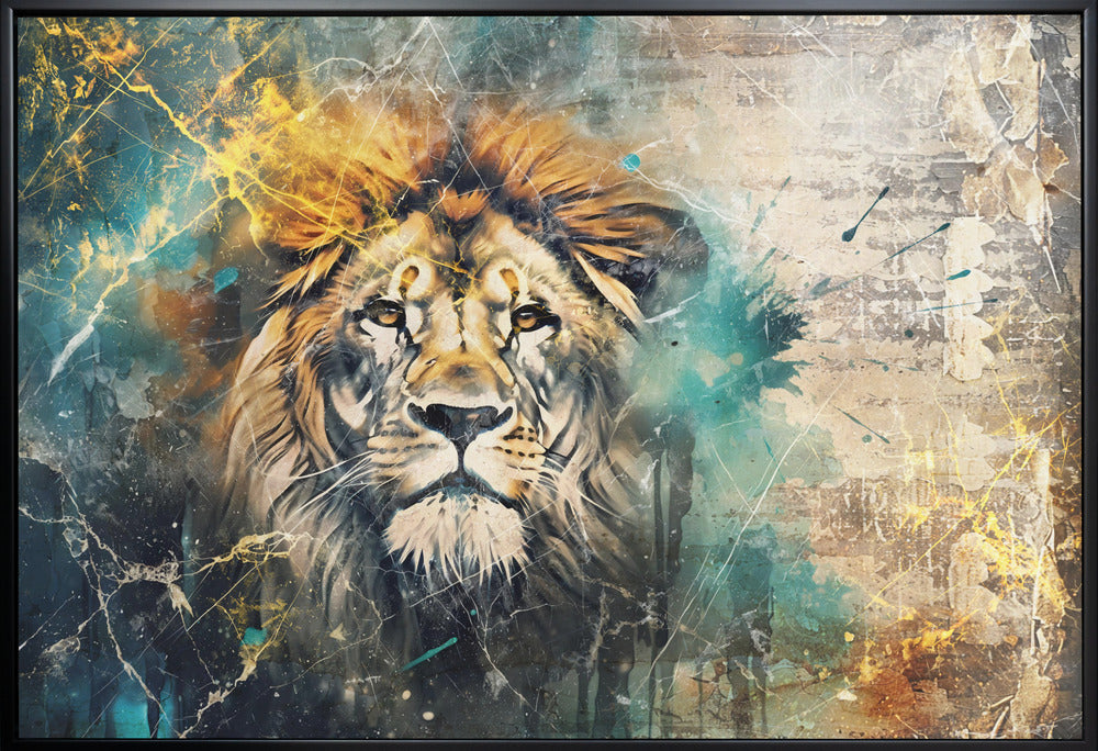 Wall art Lion Animal Vintage Art Illustration Wallart 04-2