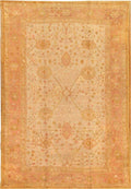 Canvello Antique Oushak Hand-Knotted Lamb's Wool Area Rug-10'1" X 15'3"-0