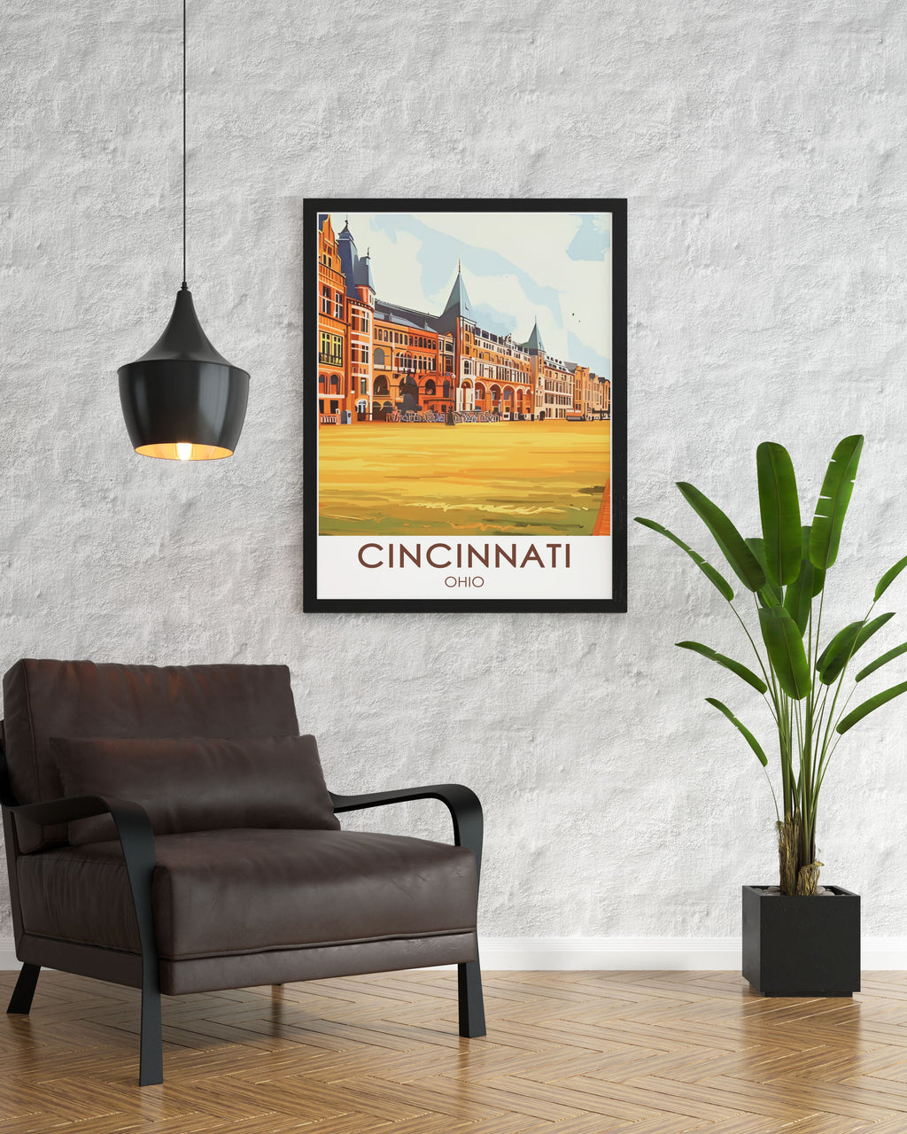 Cincinnati Poster Print -  Cincinnati Music Hall Poster Print - Cincinnati Skyline Travel Print - Cincinnati City Map Canvas Art-4