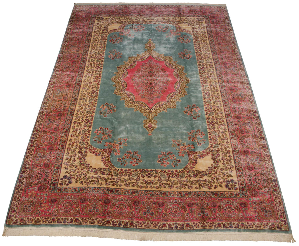10x16.5 Vintage Fine Kerman Carpet-2