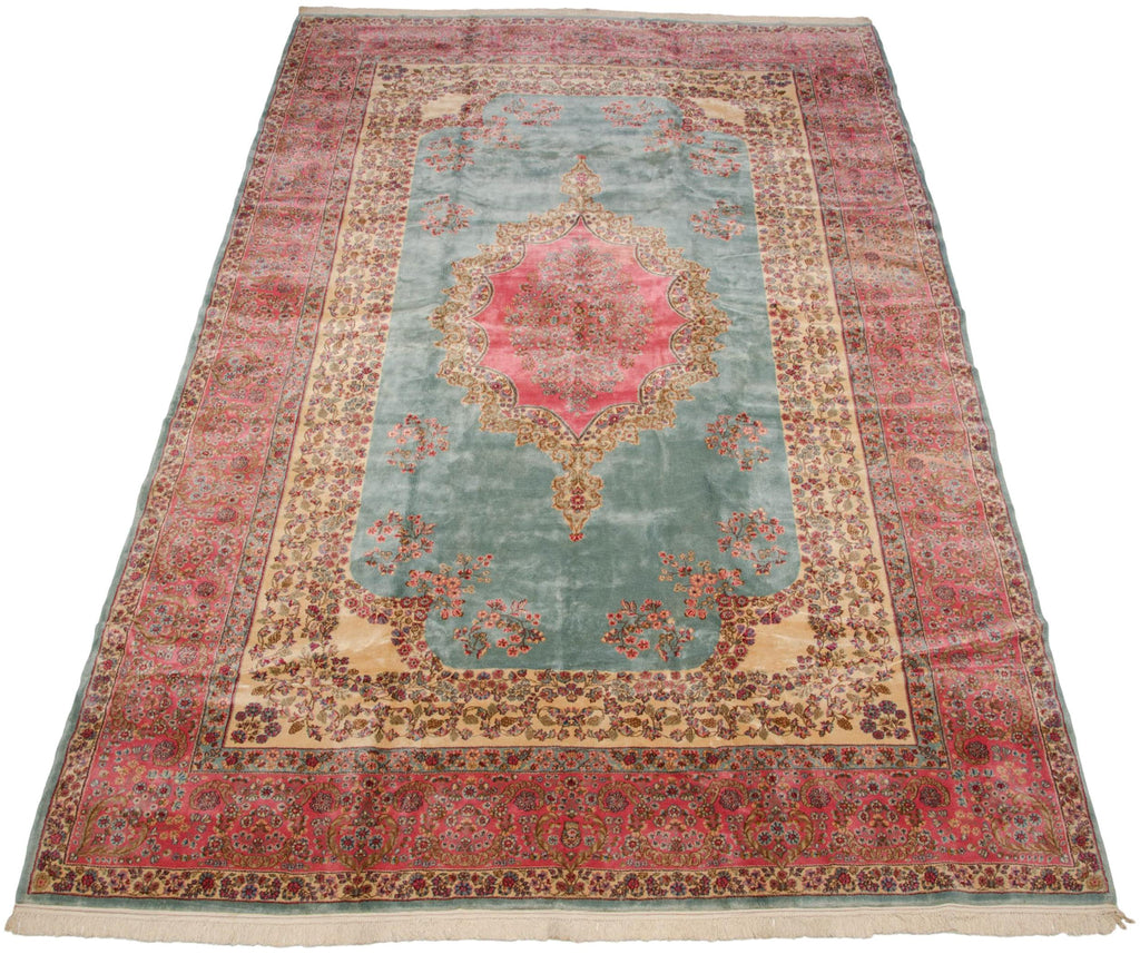10x16.5 Vintage Fine Kerman Carpet-3