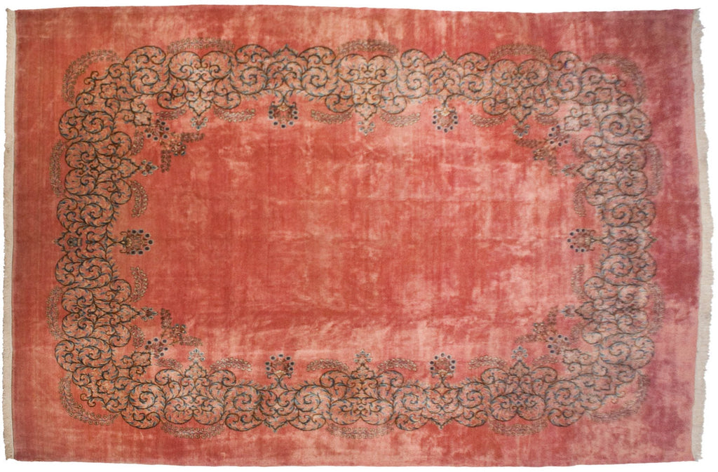 12x17.5 Vintage Fine Kerman Carpet-0