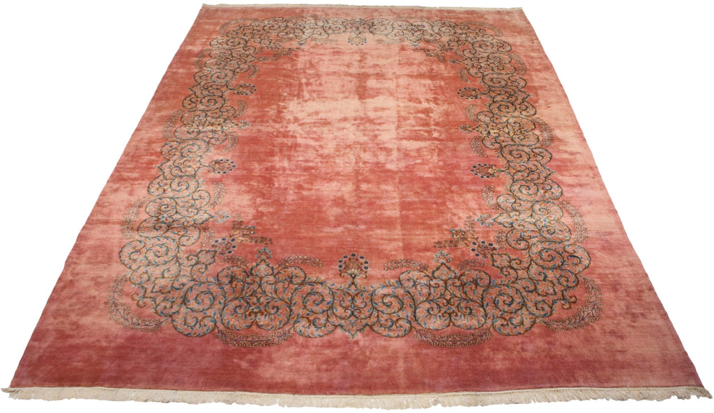 12x17.5 Vintage Fine Kerman Carpet-1