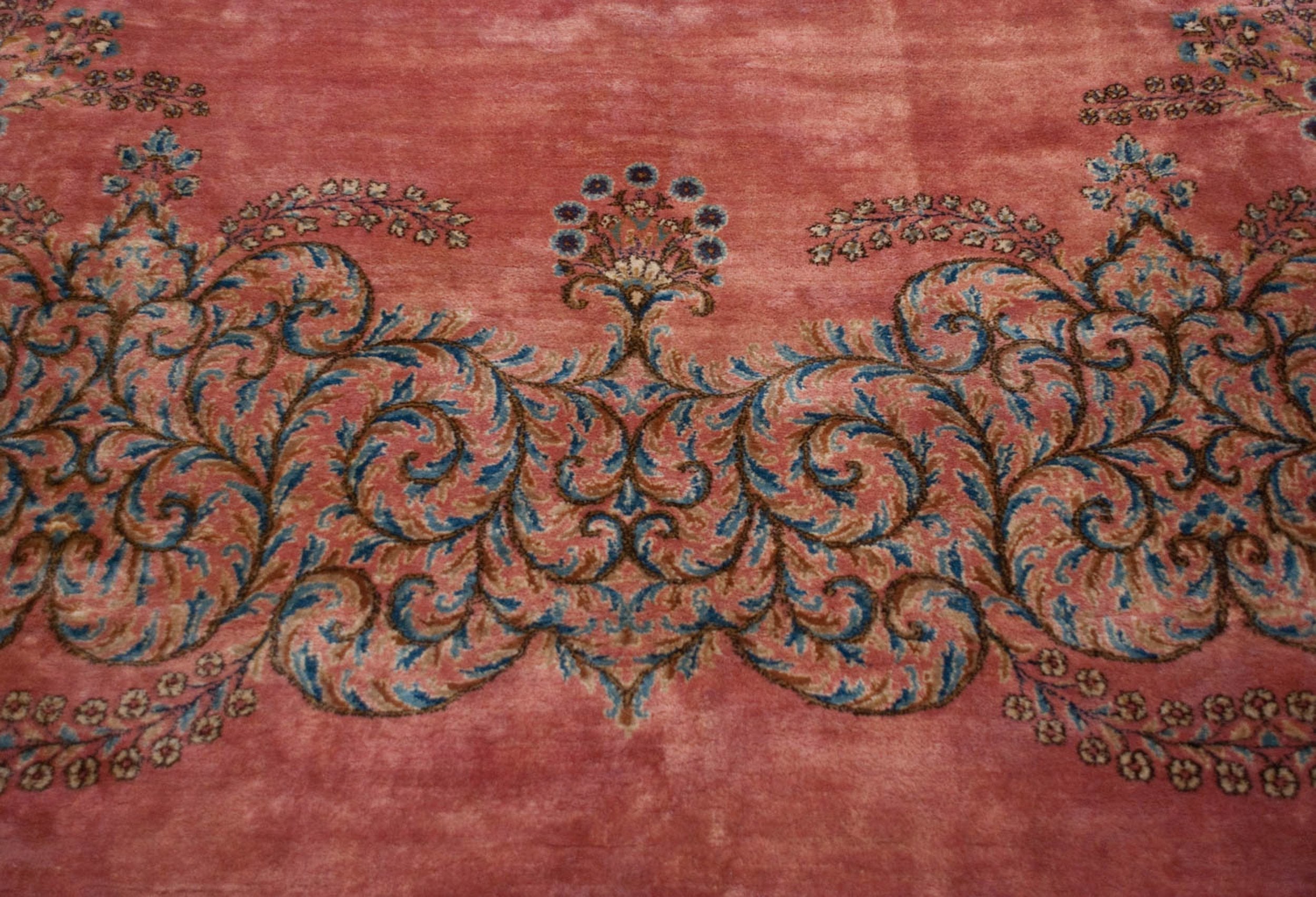12x17.5 Vintage Fine Kerman Carpet-3