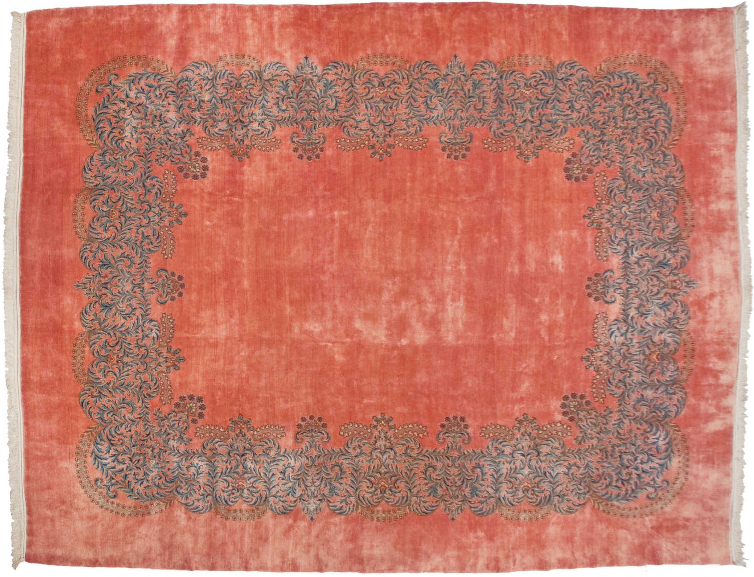 11x14 Vintage Fine Kerman Carpet-0