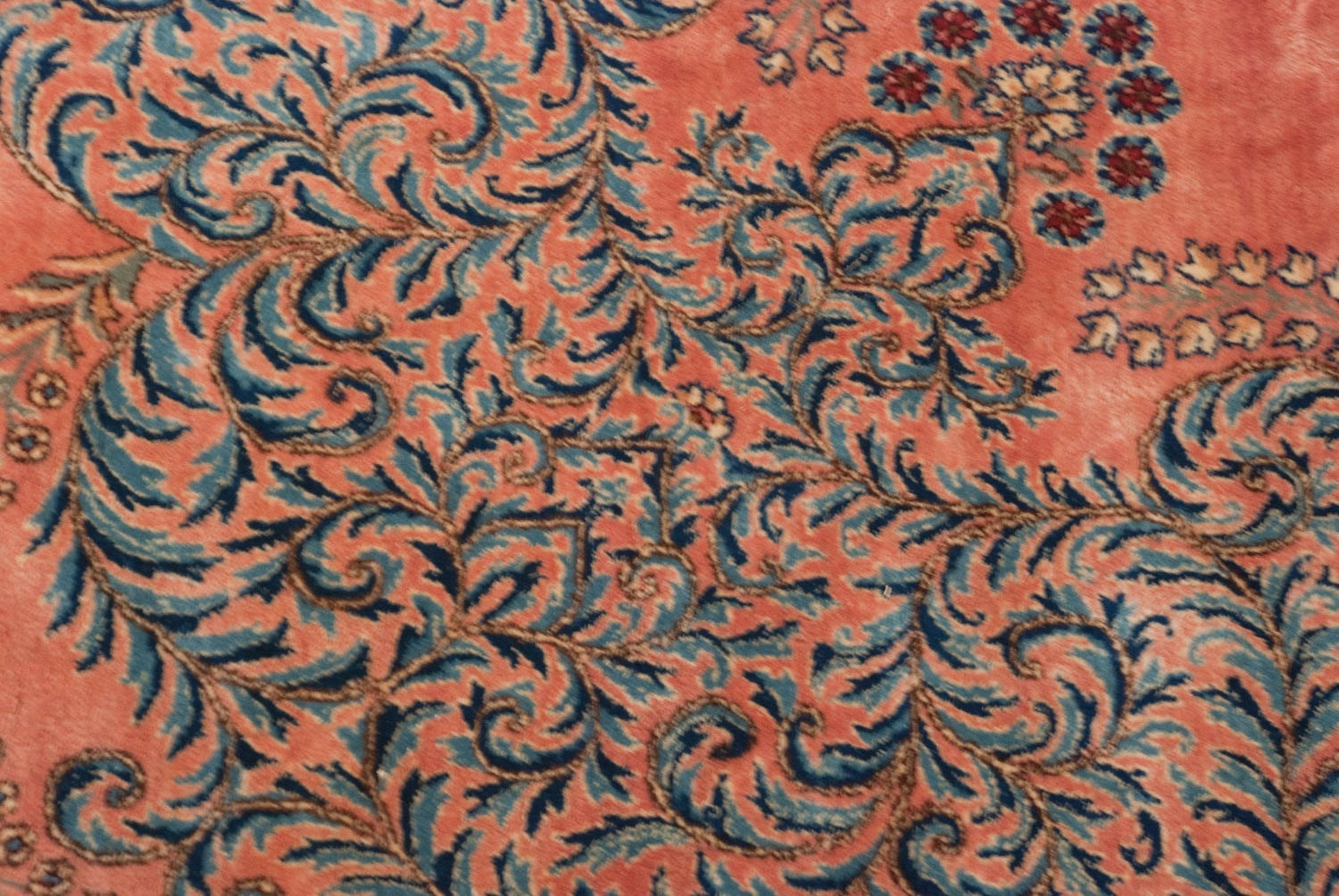 11x14 Vintage Fine Kerman Carpet-4