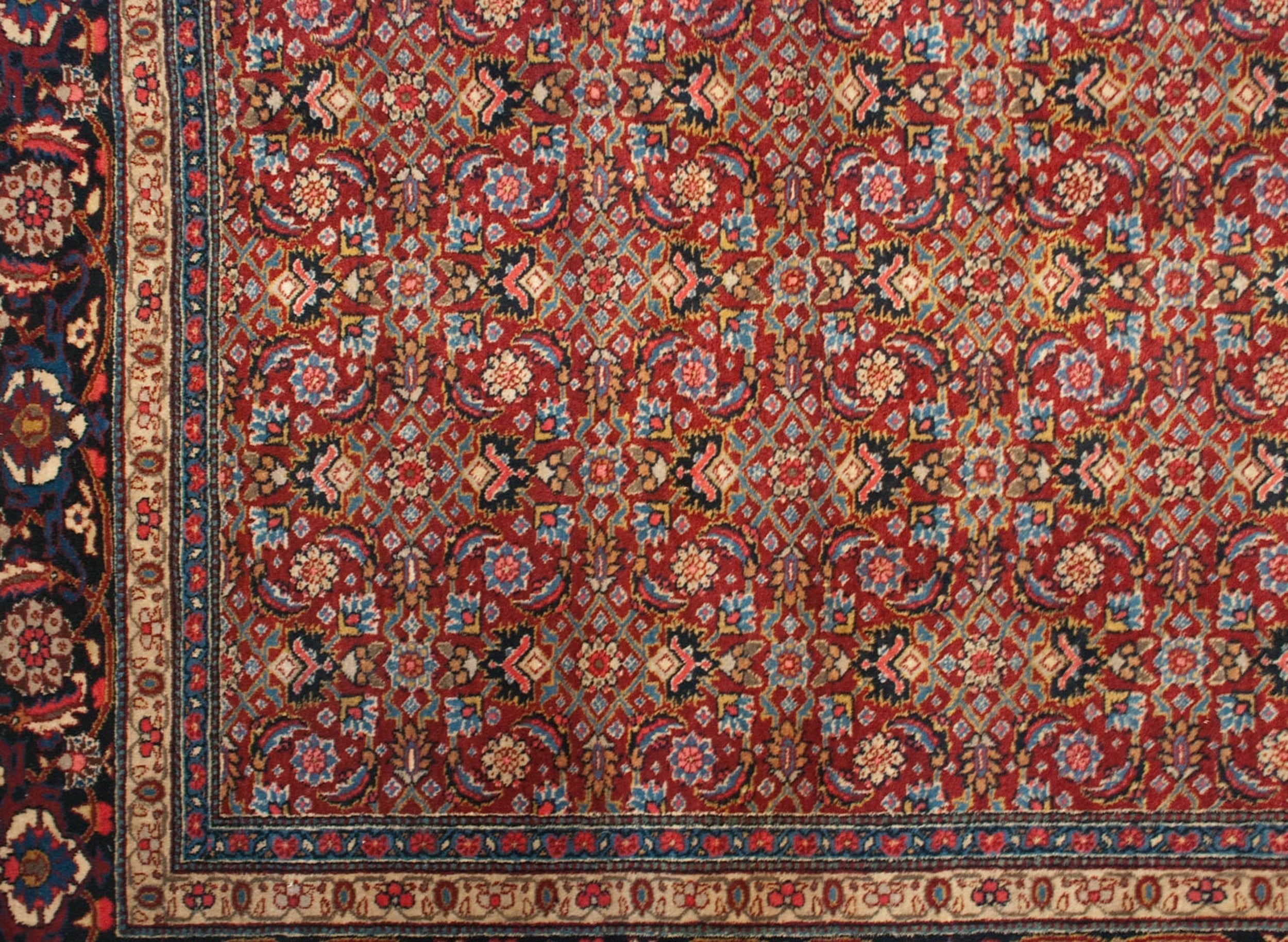 11x14 Vintage Tabriz Carpet-1