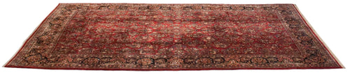 10.5x18.5 Vintage American Sarouk Carpet-1