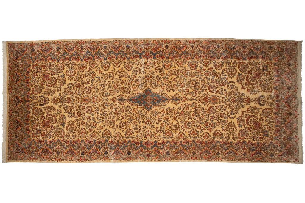 9.5x22.5 Vintage Kerman Carpet-0