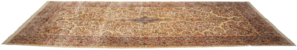 9.5x22.5 Vintage Kerman Carpet-1