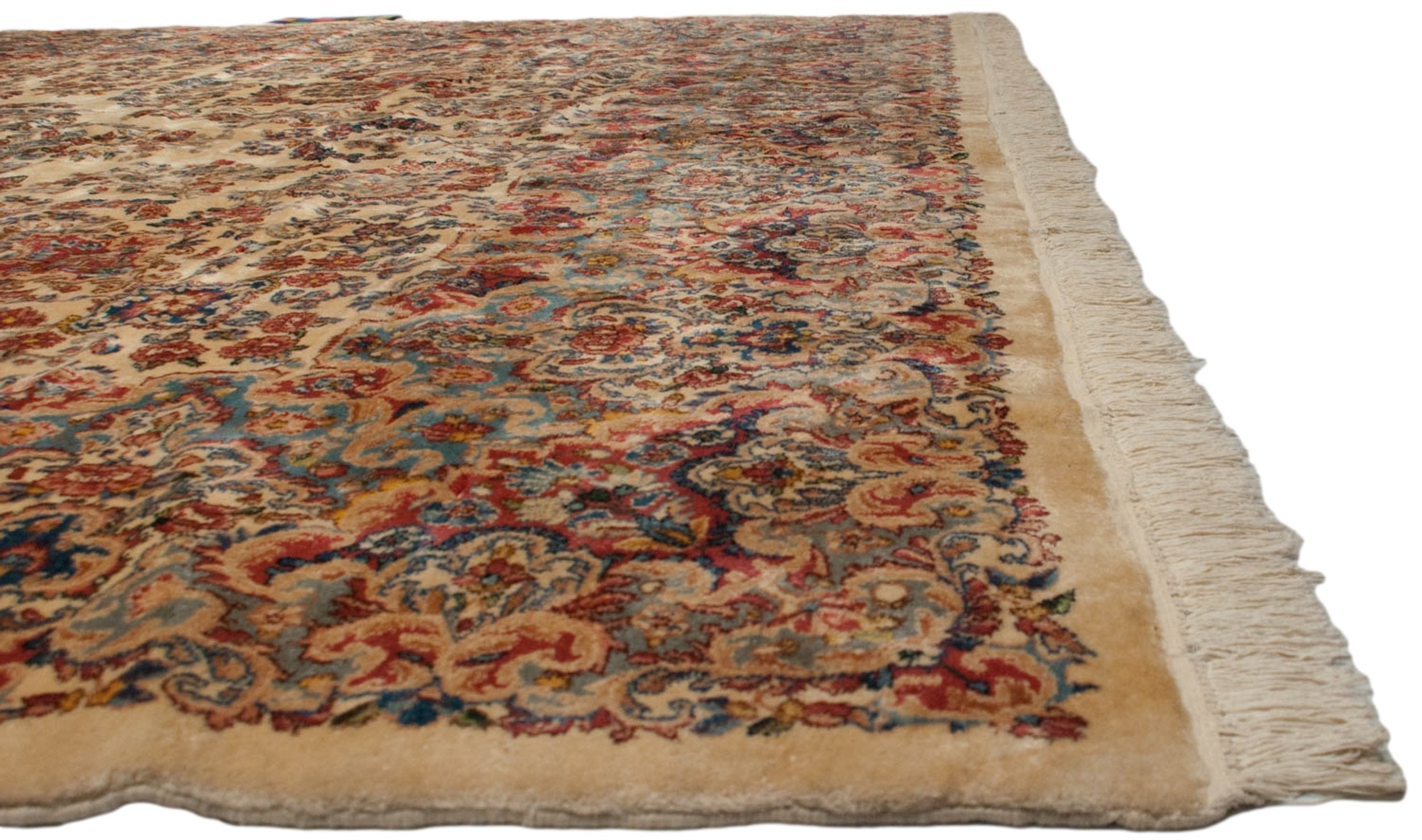 9.5x22.5 Vintage Kerman Carpet-4
