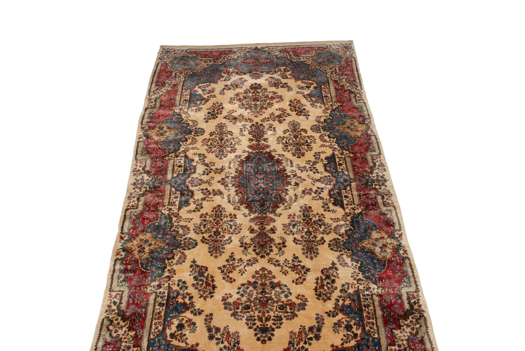 9x20 Vintage Kerman Carpet-1