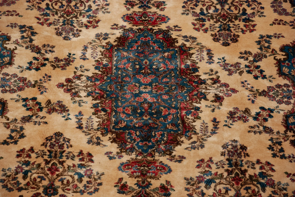 9x20 Vintage Kerman Carpet-3