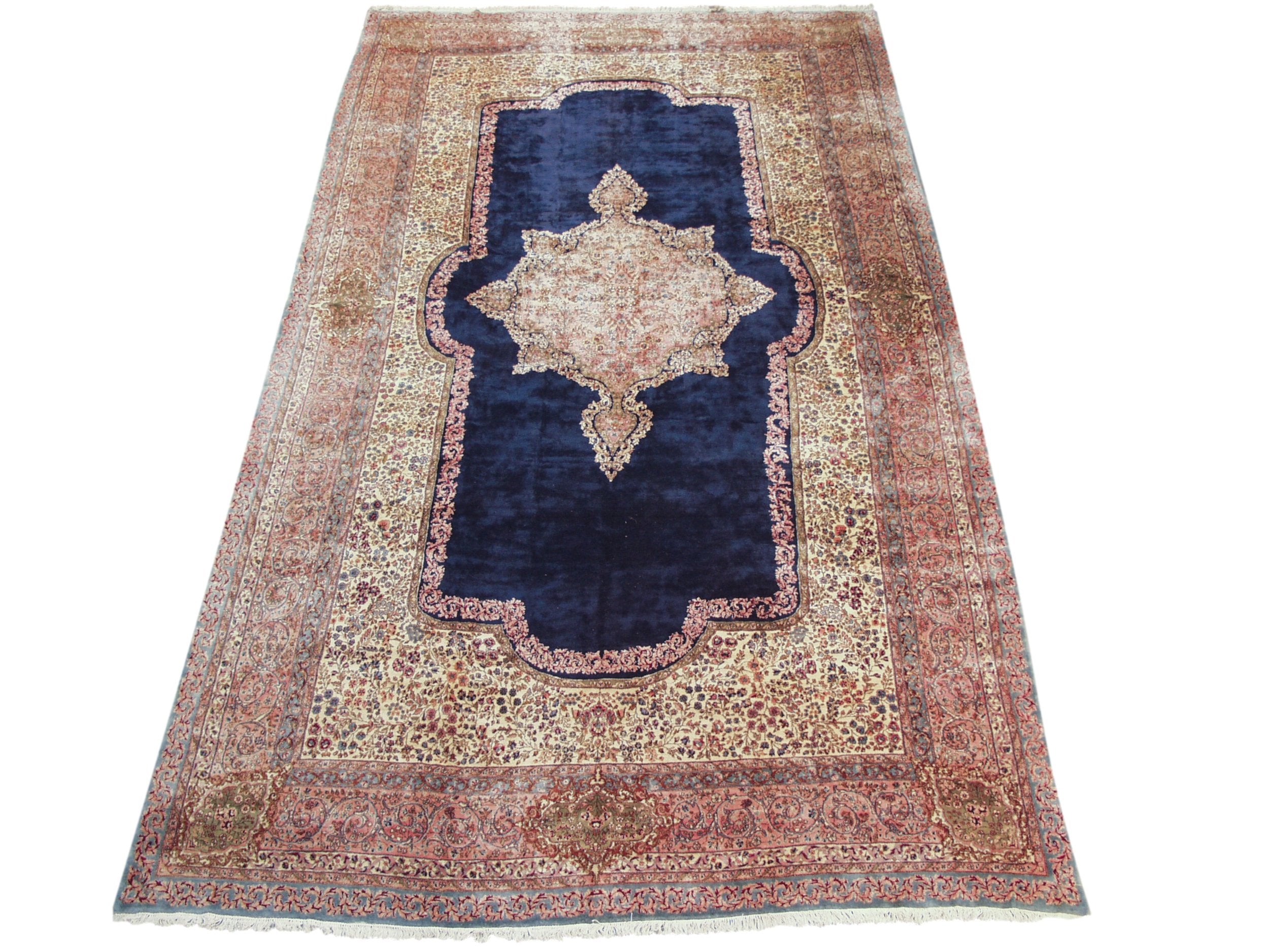 11.5x21 Vintage Fine Kerman Carpet-0