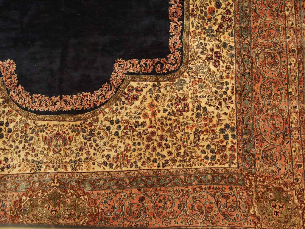 11.5x21 Vintage Fine Kerman Carpet-1