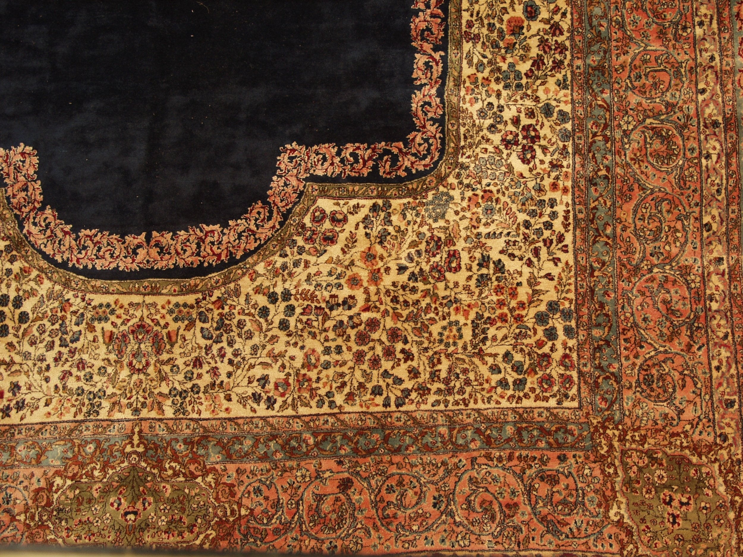 11.5x21 Vintage Fine Kerman Carpet-1