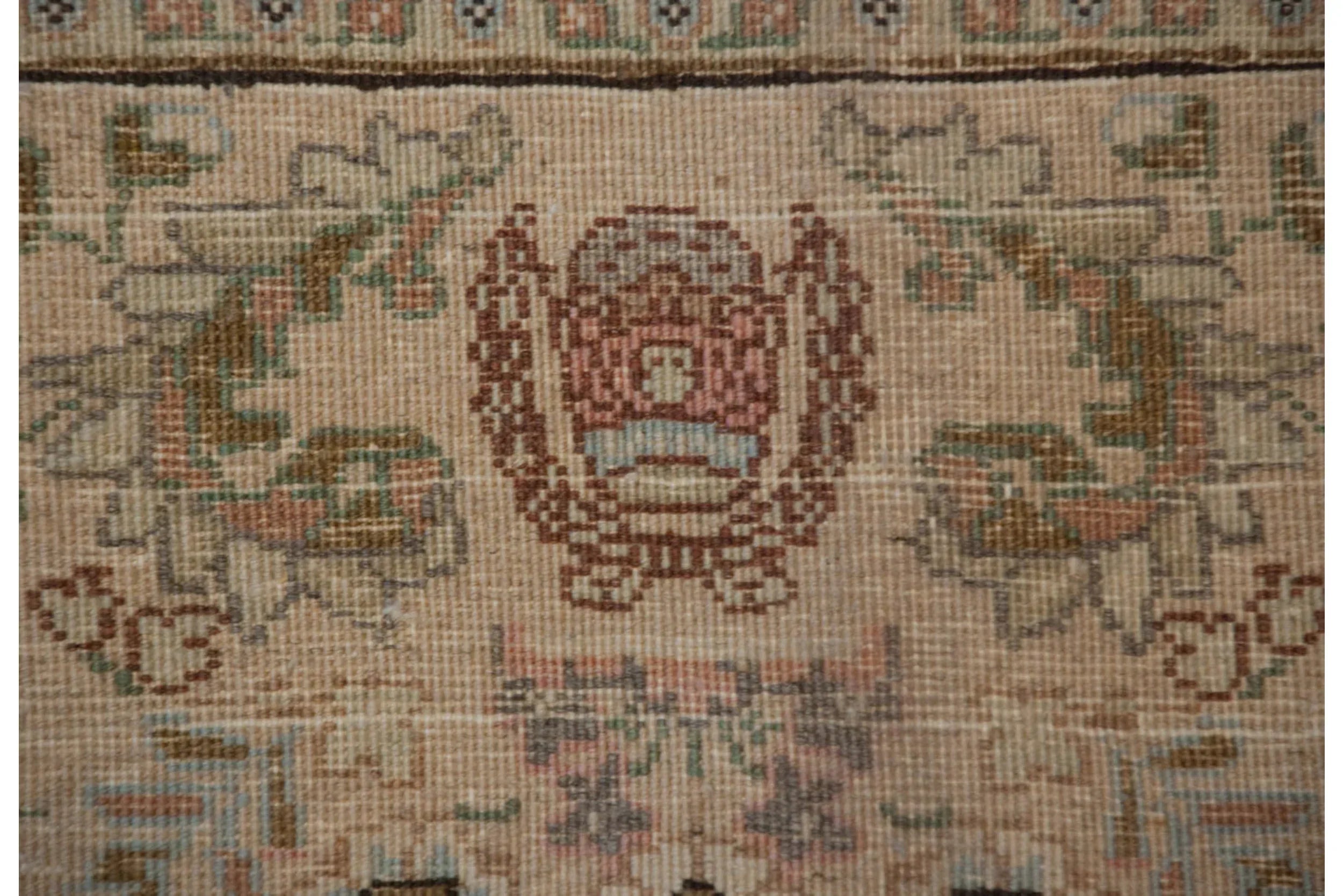 12x17.5 Vintage Tabriz Carpet-3