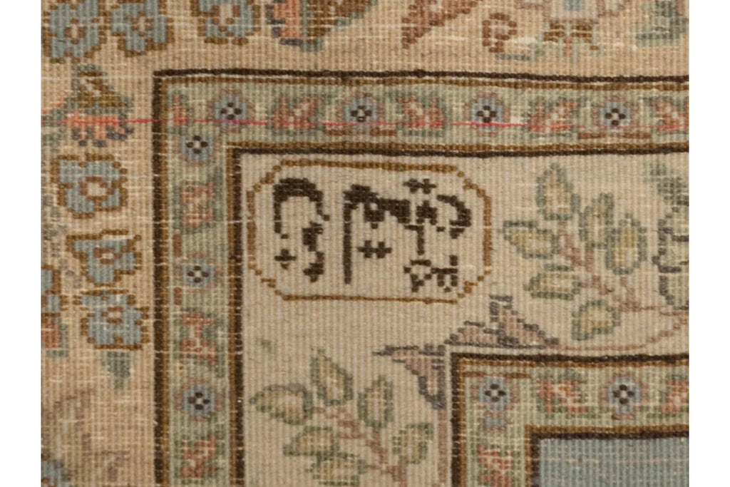 12x17.5 Vintage Tabriz Carpet-4