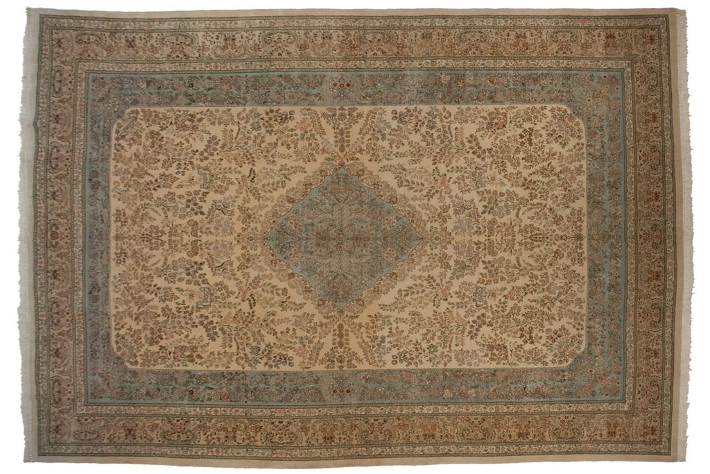 12x17.5 Vintage Tabriz Carpet-0