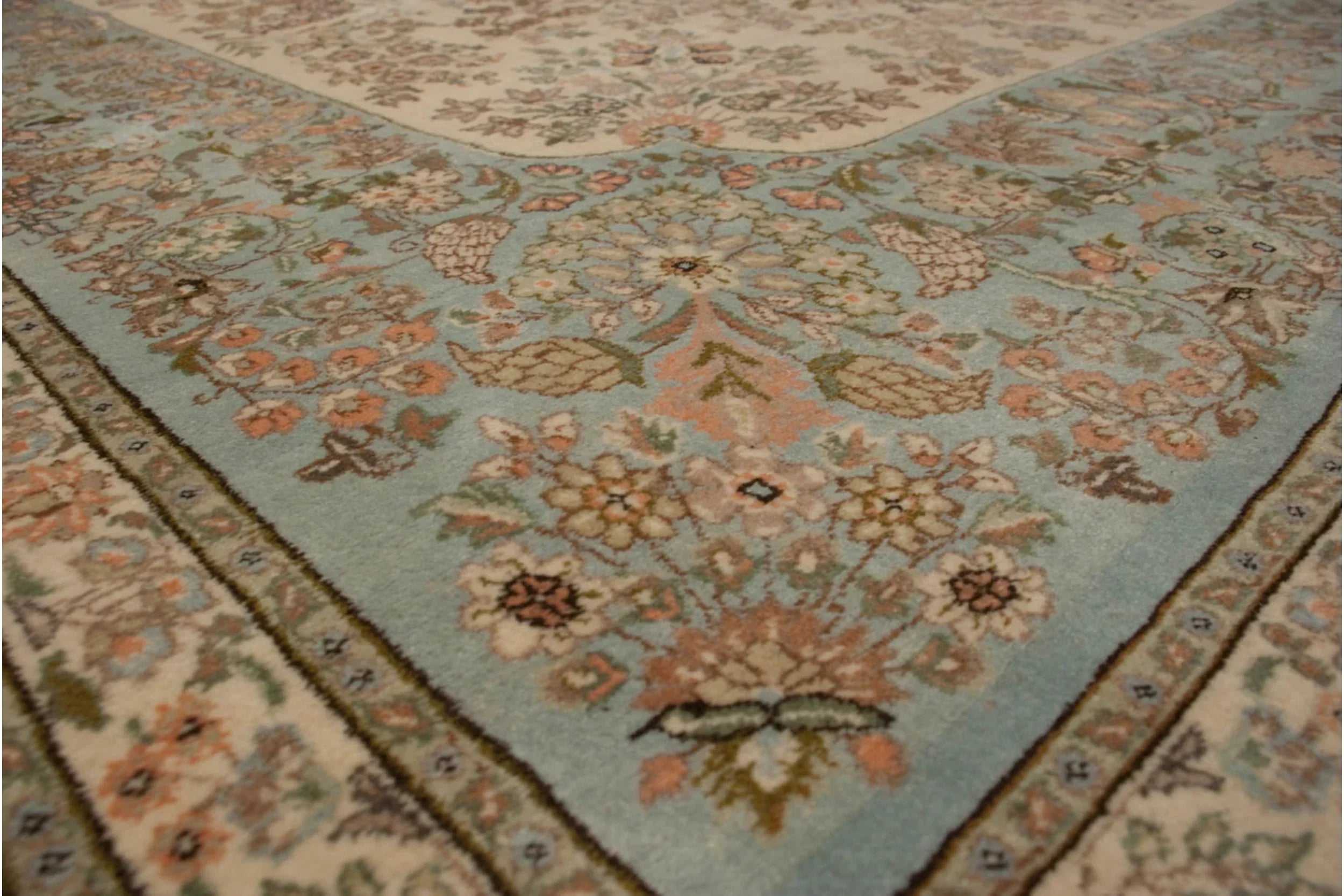 12x17.5 Vintage Tabriz Carpet-2