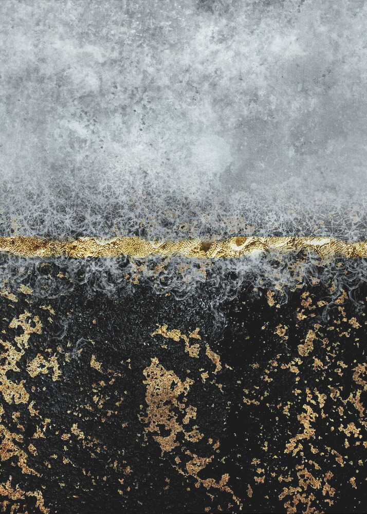 Wall art Gold Black Abstract-1