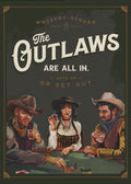 Outlaws Are All In Cool Cowboy Poker Art-1