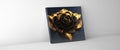 Canvas Print-Black and Gold Flower-Wall Art